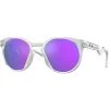 Lunettes De Soleil Lifestyle OAKLEY HSTN 50 MATTE CLEAR W/ PRIZM VIOLET 22 Blanc / Violet