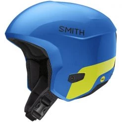Casques Ski SMITH COUNTER MIPS ELECTRIC BLUE STRIPE GREEN 22 Bleu / Jaune